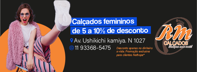 5% A 10% DE DESCONTO EM CALADOS FEMININO E MASCULINO